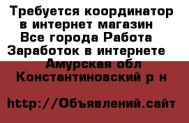 Требуется координатор в интернет-магазин - Все города Работа » Заработок в интернете   . Амурская обл.,Константиновский р-н